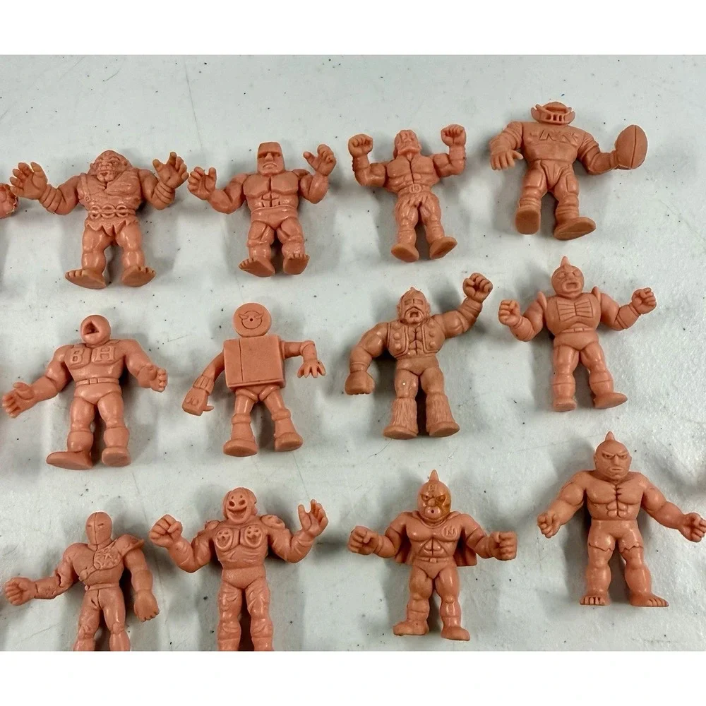 Vintage LOT of 64 M.U.S.C.L.E Muscle Men Figures 1980s Mattel Pink Flesh color